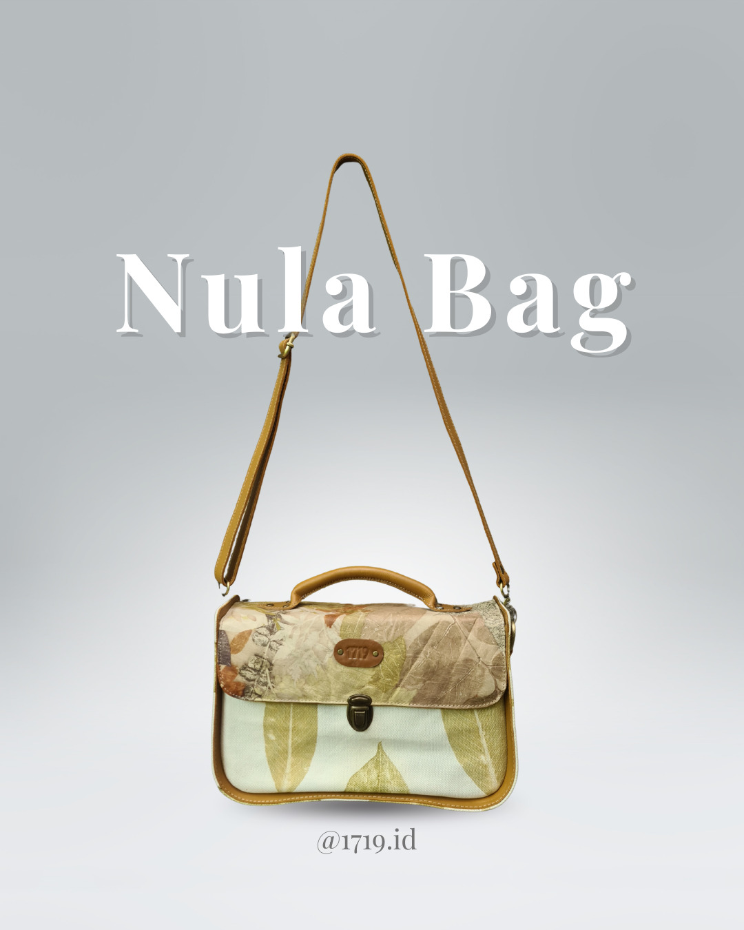 Botanical Journey Ecoprint Leather Bag
