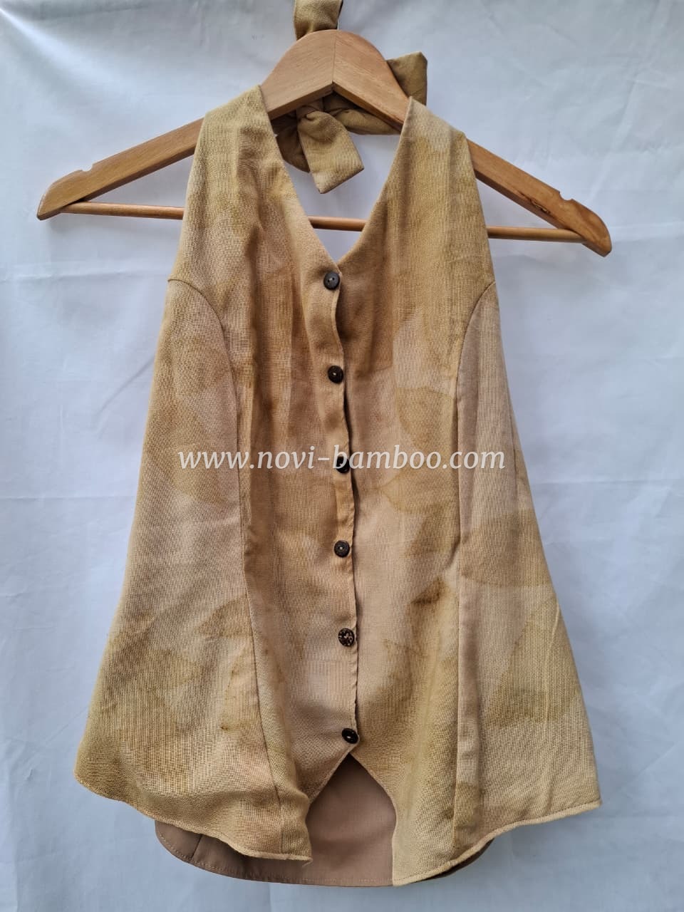 Vest 3D Ecoprint - Oroxylum Indicum Leaves