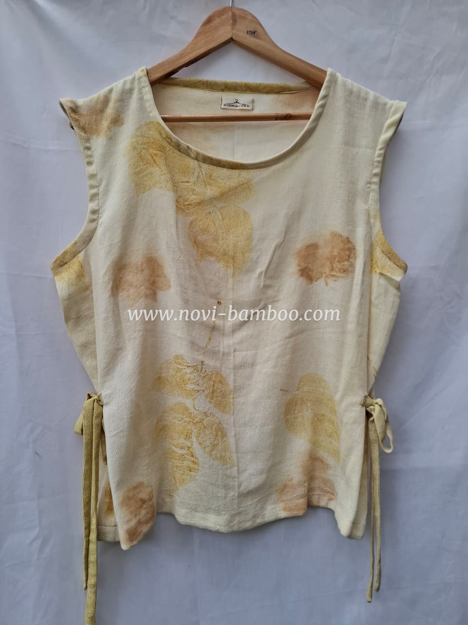 Vest 3D Ecoprint - Oroxylum indicum leaves