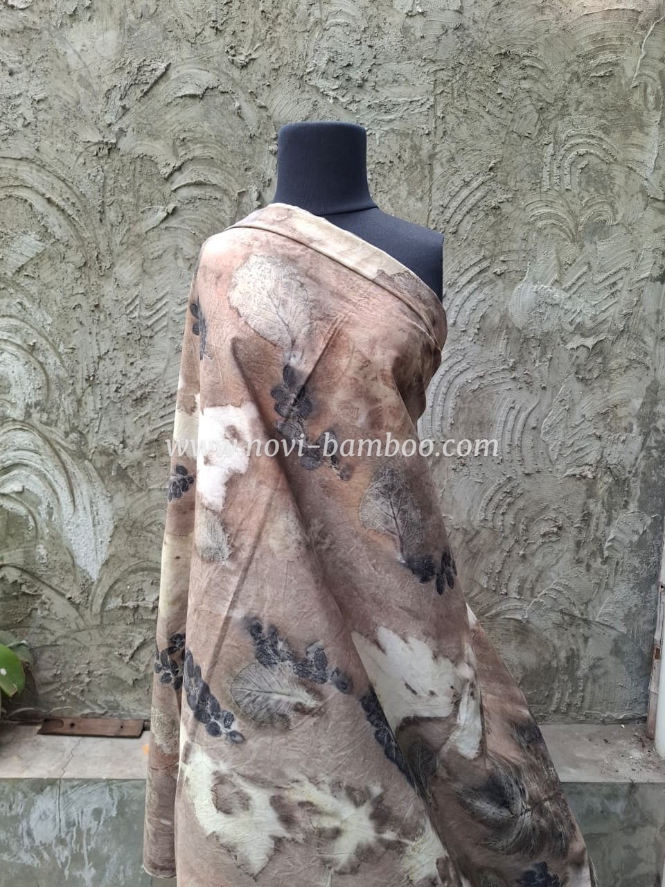 Sarong 3D Ecoprint - Mixed Leaves